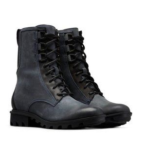 Sorel Phoenix Waterproof Navy Leather Boot EUC